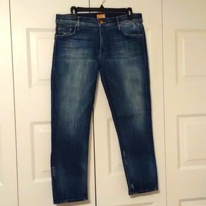 MOTHER "The Dropout" Distressed Jeans